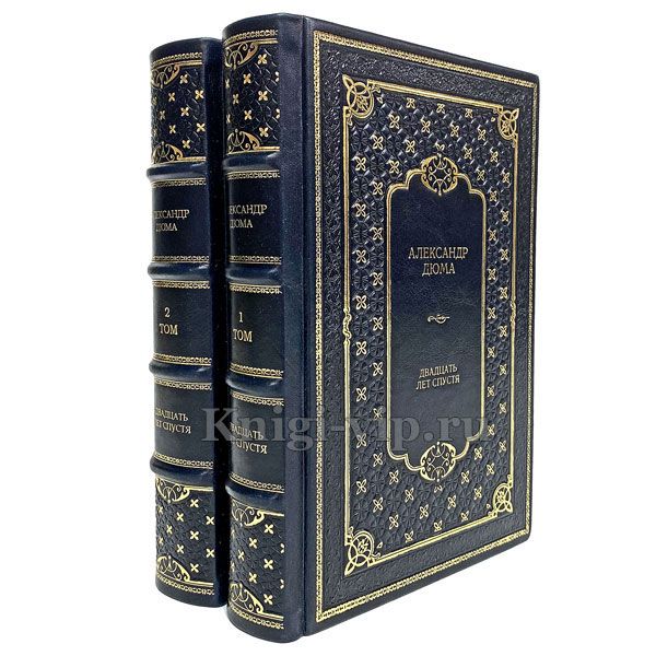 Александр Дюма - Двадцать лет спустя (в 2 томах). Книги в кожаном переплёте