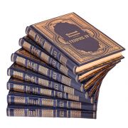 Библиотека из серии "Жизнь замечательных людей" ЖЗЛ (комплект из 57 книг), кожаный переплет