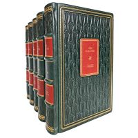 Луи Жаколио. Собрание произведений в 5 томах. Книги в кожаном переплёте