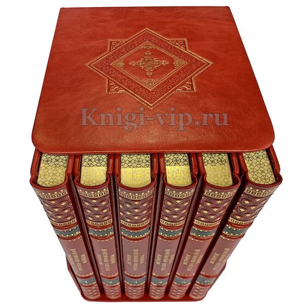 История русско-японской войны в 6 томах. Книги в кожаном переплёте
