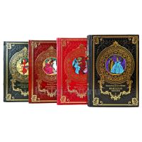 Сказки народов Европы в 4 томах. Подарочные книги в кожаном переплете ручной работы