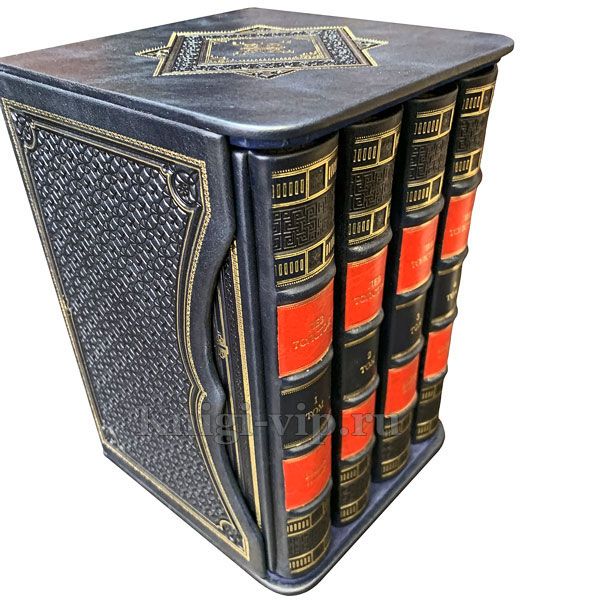 Лев Толстой - Война и мир (в 4 томах). Книги в кожаном переплёте.