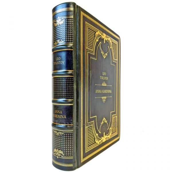 Leo Tolstoy - Anna Karenina. Лев Толстой - Анна Каренина (на английском языке). Книга в кожаном переплете ручной работы